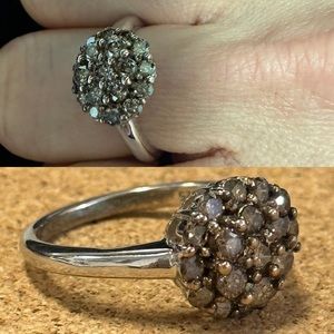 JS Collections 925 Silver Cocktail ring NWOT